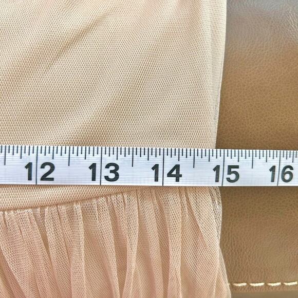 Beaded Embellished Nude Sequin Indie Dress Coquette Size 4 - Picture 12 of 15